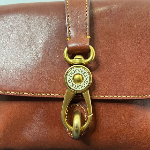 Dooney & Bourke Womens Ashley Messenger Bag Florentine Vacchetta Leather - Picture 4 of 14